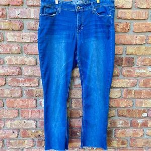 HYDRAULIC NOLITA CURVY MICRO BOOT CUT FLARE DENIM BLUE JEANS 16